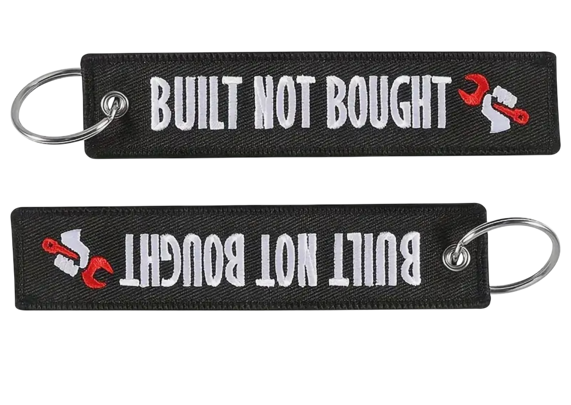 Built Not Bought Jet Tag